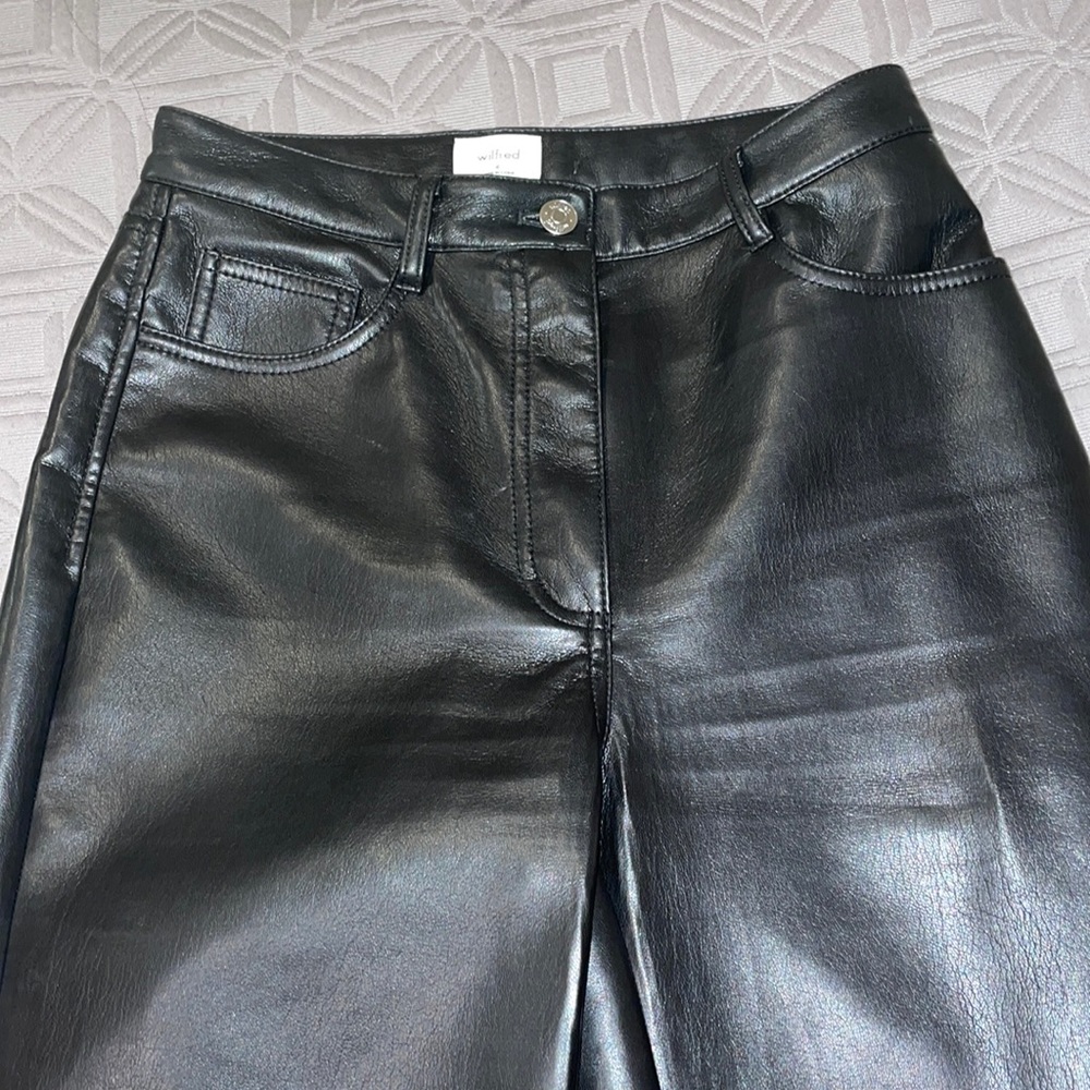 Vegan Leather pants-black